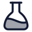 Flaskconical icon with duotone rounded style