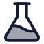 Flaskconical icon with duotone standard style