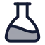 Flaskconical icon with duotone standard style