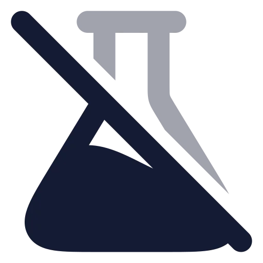 Flask Conical Off Icon in Bulk Rounded style
