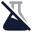 Flaskconicaloff icon with bulk rounded style
