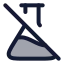 Flaskconicaloff icon with duotone rounded style