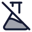 Flaskconicaloff icon with duotone standard style