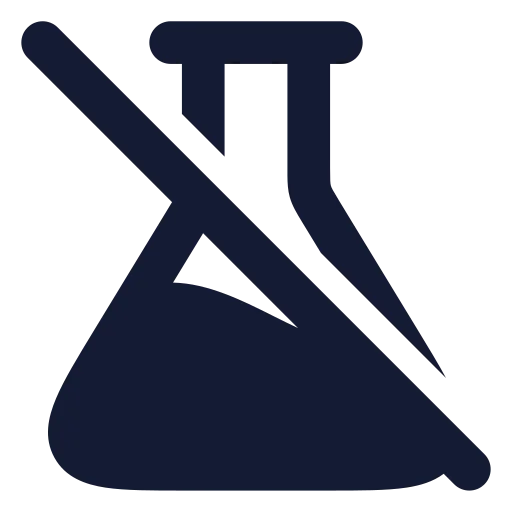 Flask Conical Off Icon in Solid Rounded style