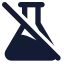 Flaskconicaloff icon with solid standard style