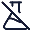 Flaskconicaloff icon with stroke rounded style