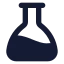 Flaskconical icon with solid rounded style