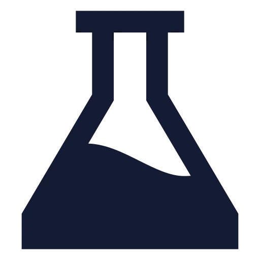 Flask Conical Icon in Solid Sharp style