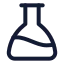 Flaskconical icon with stroke standard style
