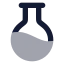 Flaskround icon with bulk rounded style