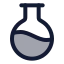 Flaskround icon with duotone rounded style