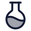 Flaskround icon with duotone rounded style