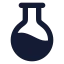 Flaskround icon with solid rounded style