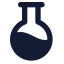 Flaskround icon with solid standard style