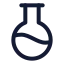 Flaskround icon with stroke standard style