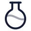 Flaskround icon with twotone rounded style