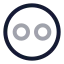 Flickr icon with twotone rounded style