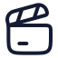 Flimslate icon with stroke rounded style