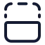 Flipbottom icon with stroke standard style