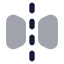 Fliphorizontal icon with bulk rounded style