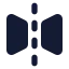 Fliphorizontal icon with solid standard style