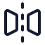 Fliphorizontal icon with stroke standard style