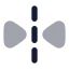 Fliphorizontal icon with bulk rounded style