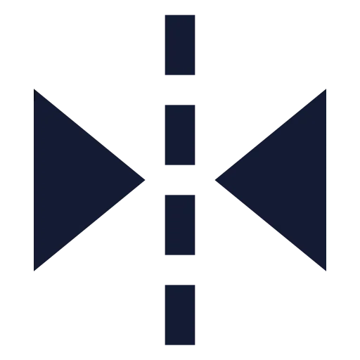 Flip Horizontal 2 Icon in Solid Sharp style