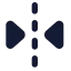 Fliphorizontal 2 icon with solid standard style