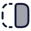 Flipleft icon with duotone rounded style