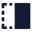 Flipleft icon with solid sharp style