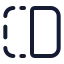 Flipleft icon with stroke standard style