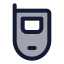 Flipphone icon with duotone standard style