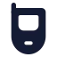 Flipphone icon with solid standard style