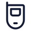 Flipphone icon with stroke standard style