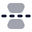 Flipvertical icon with bulk rounded style