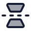 Flipvertical icon with duotone standard style