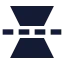 Flipvertical icon with solid sharp style