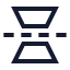Flipvertical icon with stroke sharp style