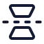 Flipvertical icon with stroke standard style