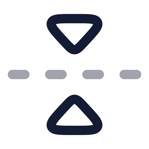 Flip Vertical 01 Icon in Twotone Rounded style