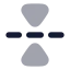 Flipvertical icon with bulk rounded style