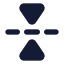 Flipvertical icon with solid standard style