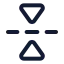 Flipvertical icon with stroke standard style