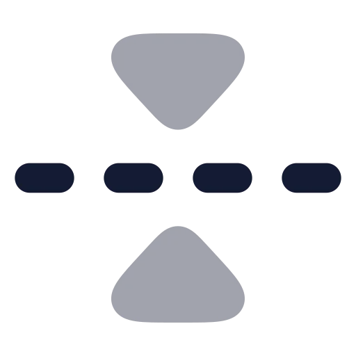 Flip Vertical 2 Icon in Bulk Rounded style