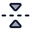 Flipvertical 2 icon with duotone standard style