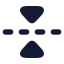 Flipvertical 2 icon with solid rounded style