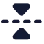 Flipvertical 2 icon with solid standard style
