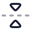 Flipvertical 2 icon with twotone rounded style