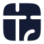 Floorplan icon with solid rounded style